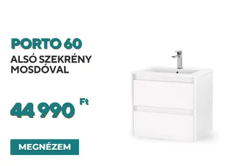 Porto 60 alsó szekrény mosdóval