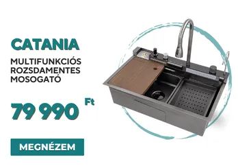 Catania multifunkciós rozsdamentes mosogató