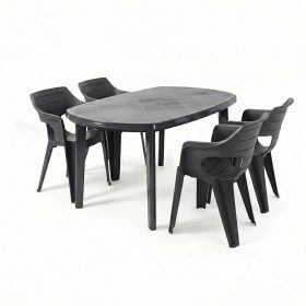 Lino 4+1 kerti bútor garnitúra szett grafit