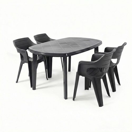 Lino 4+1 kerti bútor garnitúra szett grafit