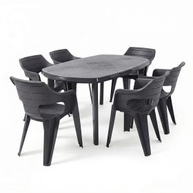Lino 6+1 kerti bútor garnitúra szett grafit