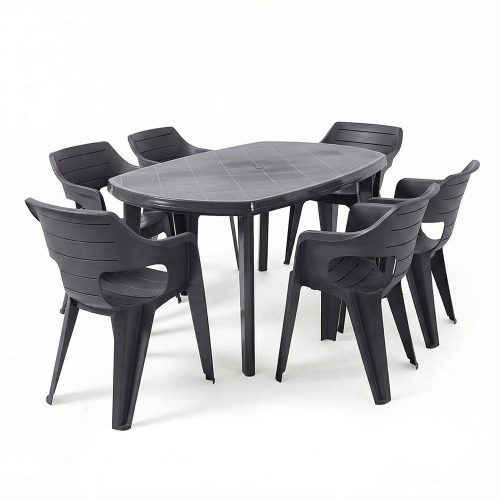 Lino 6+1 kerti bútor garnitúra szett grafit