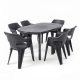 Lino 6+1 kerti bútor garnitúra szett grafit