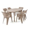 Lino 6+1 kerti bútor garnitúra szett cappuccino
