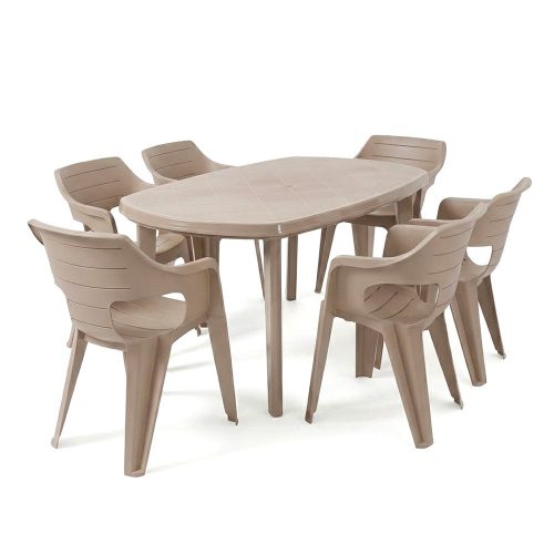 Lino 6+1 kerti bútor garnitúra szett cappuccino