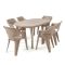 Lino 6+1 kerti bútor garnitúra szett cappuccino