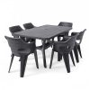 Natalie 6+1 kerti bútor garnitúra szett grafit
