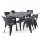 Natalie 6+1 kerti bútor garnitúra szett grafit