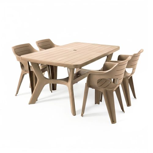 Natalie 4+1 kerti bútor garnitúra szett cappuccino