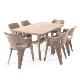 Natalie 6+1 kerti bútor garnitúra szett cappuccino