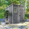 Manor 6x6 műanyag kerti ház szürke