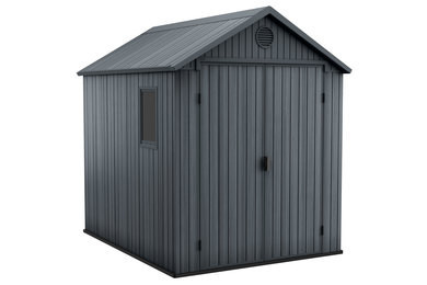 Darwin 6x8 műanyag kerti ház szürke színben