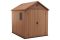 Darwin 6x8 műanyag kerti ház barna színben