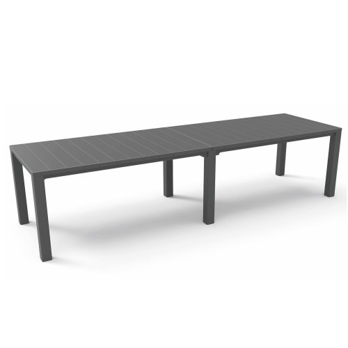 Julie dupla műanyag kerti asztal grafit