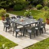 Florin 10+1 kerti bútor garnitúra szett grafit