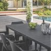 Julie dupla műanyag kerti asztal grafit