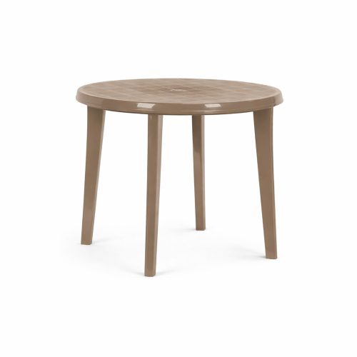 Lisa műanyag kerti asztal, cappuccino színben