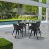 Likola 4+1 kerti bútor garnitúra szett grafit