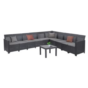 Claire XV 10 személyes sarokgarnitúra orlando asztallal