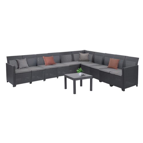 Claire XV 10 személyes sarokgarnitúra orlando asztallal