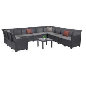 Claire XVI 12 személyes sarokgarnitúra orlando asztallal