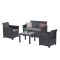Claire VI 4 személyes kerti bútor garnitúra orlando asztallal grafit