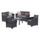 Claire VI 6 személyes kerti bútor garnitúra orlando asztallal grafit