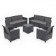 Claire 8 személyes kerti bútor garnitúra grafit