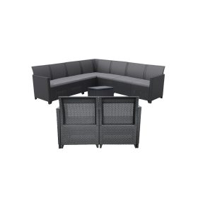 Claire V 9 személyes kerti bútor garnitúra vigo tárolós asztallal grafit