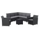 Claire IV 7 személyes kerti bútor garnitúra vigo tárolós asztallal grafit