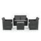 Claire IV 4 személyes kerti bútor garnitúra vigo tárolós asztallal grafit