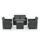 Claire IV 4 személyes kerti bútor garnitúra vigo tárolós asztallal grafit