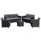 Claire V 7 személyes kerti bútor garnitúra vigo tárolós asztallal grafit