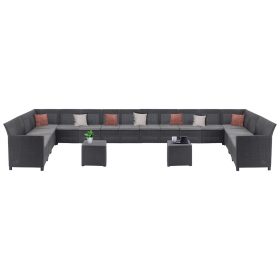 Claire IV 18 személyes kerti bútor garnitúra vigo tárolós asztallal grafit