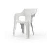Bilbao Iowback műanyag kartámaszos kerti szék fehér