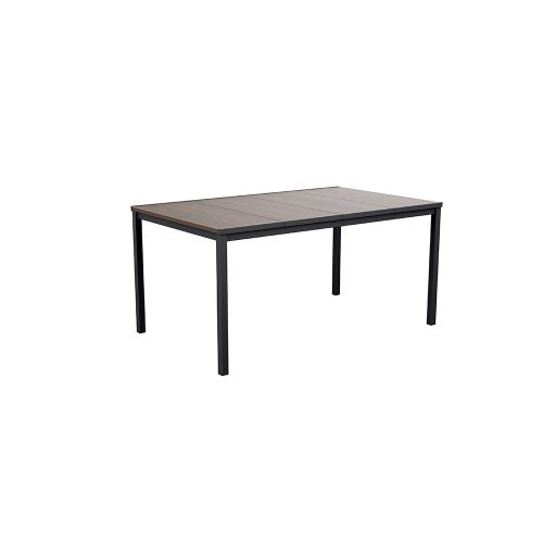 Porto 160 műanyag kerti asztal dió