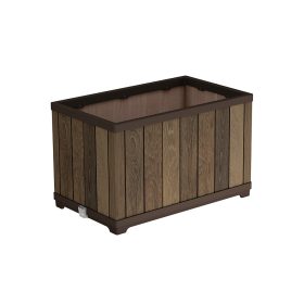 Deco tégla alakú műanyag virágláda 81 L dió