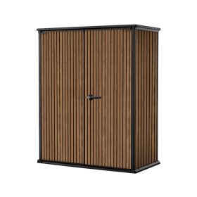 Signature műanyag kerti tároló 1400 L velencei barna