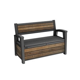 Decocoat műanyag kerti pad/tároló 227 L dió