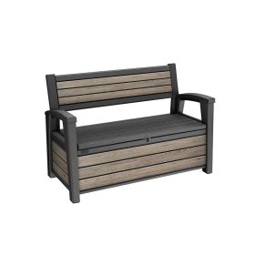 Decocoat műanyag kerti pad/tároló 227 L kőris