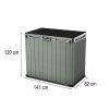 Sio darwin műanyag kerti tároló 1100 L zöld