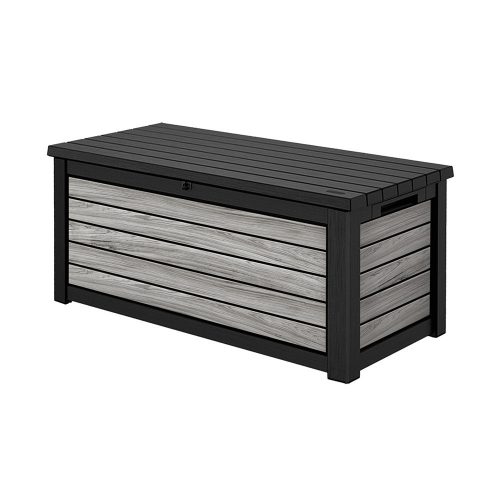 Decocoat műanyag kerti láda 630 l viharszürke