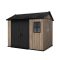 Apex 7,5x9/9x7,5 műanyag kerti ház kőrisfa
