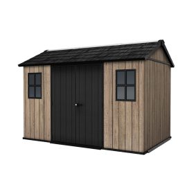 Apex 7,5x11/11x7,5 műanyag kerti ház kőrisfa