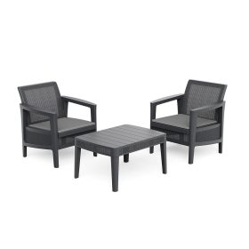 Atlas linea műanyag balkon szett párnával