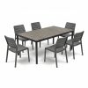 Porto Nova Prime 200 6+1 kerti bútor garnitúra szett dió-grafit