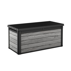 Decocoat műanyag kerti lád 570 l viharszürke