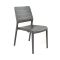 Porto műanyag kerti szék grafit