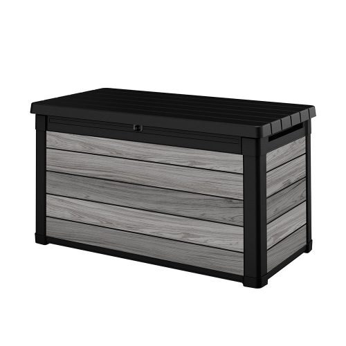 Decocoat műanyag kerti lád 380 l viharszürke