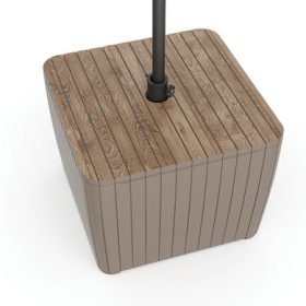 Deco Luzon műrattan napernyőtartós kerti asztal